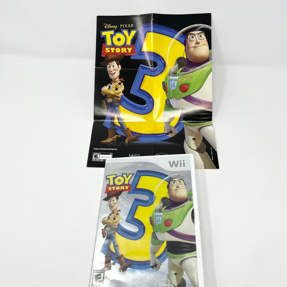 Disney Pixar Toy Story 3 Nintendo Wii Game Complete CIB with Manual and Poster